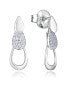 Фото #1 товара Beautiful silver dangling earrings Elegant 13210E000-30