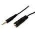 ROLINE 3.5mm Extension Cable - M/F 3 m - 3.5mm - Male - 3.5mm - Female - 3 m - Black