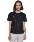 Фото #1 товара Karl Lagerfeld Women's Embellished Short-Sleeve Blouse