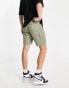 New Look slim fit cargo shorts in khaki W28 L32 - фото #4