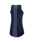 ფოტო #3 პროდუქტის Women's Navy Milwaukee Brewers Logo Fade High Neck Performance Tank Top