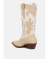 Фото #2 товара adanna micro suede patchwork cowboy boots