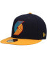 ფოტო #4 პროდუქტის Men's Navy, Gold Portland Trail Blazers Midnight 59FIFTY Fitted Hat