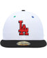 Фото #4 товара Men's White, Black Los Angeles Dodgers 60th Anniversary Primary Eye 59FIFTY Fitted Hat