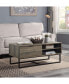 Фото #2 товара Homare Coffee Table, Rustic Oak & Black Finish