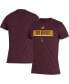 Men's Maroon Arizona State Sun Devils Wordmark Tri-Blend T-shirt Бордовый, L - фото #1