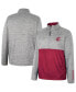 Men's Gray Washington State Cougars John Half-Zip Jacket