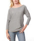 ფოტო #1 პროდუქტის Women's Dolman-Sleeve Buttoned-Sleeve Sweater, Regular & Petites