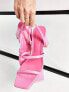 Фото #7 товара Mango block heeled 3 strap sandal in pink