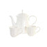 Фото #3 товара Набор из кофейных чашек DKD Home Decor Белый Натуральный Бамбук Фарфор
