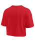 Women's Red Georgia Bulldogs Super Soft Boxy Cropped T-shirt