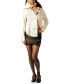 Фото #6 товара Women's Zoey Lace Ruched Mini Skirt