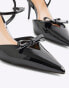 River Island slingback heel with bow detail in black