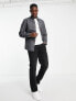 Фото #4 товара Only & Sons flannel shirt in dark grey melange