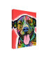 Dean Russo Smiling Pit Bull Zoey Canvas Art - 19.5" x 26"