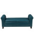 Hayes Contemporary Upholstered Storage Ottoman Bench with Rolled Arms