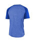 ფოტო #4 პროდუქტის Men's Threads Royal Los Angeles Rams 2-Time Super Bowl Champions Tri-Blend Raglan T-shirt