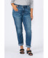 Фото #1 товара Plus Size High Rise Boyfriend Jeans