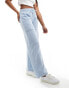 Фото #6 товара Karl Kani small signature wide leg corduroy trousers in light blue