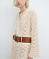 Women's Flared-Sleeve Crochet Dress