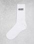 Reclaimed Vintage unisex branded sock in white weiß, EU 37-42 - фото #2