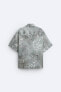 Фото #8 товара Рубашка с абстрактным принтом ZARA