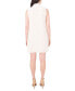 Фото #2 товара Women's Pleated Scallop-Trim Button-Up Dress