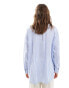 Фото #2 товара Stradivarius oversized shirt in blue stripe