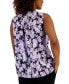 Фото #1 товара Women's Floral-Print Ruffle-Front Sleeveless Blouse