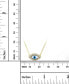 Фото #3 товара Macy's cubic Zirconia & Enamel Evil Eye 16" Pendant Necklace in 14k Gold-Plated Sterling Silver