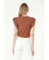 ფოტო #3 პროდუქტის Women's Mixed Media Top