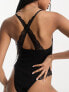 Фото #4 товара ASOS DESIGN Lottie rib lace back soft body in black