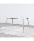 Фото #8 товара Rectangular Glass Dining Table for 4-6,51"x31"x30"