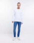 River Island skinny jean in mid blue Синий, W30 L30 - фото #8