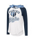 Фото #3 товара Women's White Memphis Grizzlies MVP Raglan Hoodie Long Sleeve T-shirt