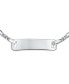 ფოტო #3 პროდუქტის Customized Thin Danity Identification ID Bracelet Figaro Name Plated Wrist 7 Inch For Women Teens .925 Sterling Silver