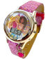 ფოტო #2 პროდუქტის Kid's Barbie Digital Pink Glitter Silicone Strap Watch 34mm