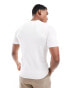 River Island muscle fit pointelle t-shirt in white