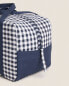 Thermal gingham lunch box