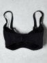 Фото #3 товара ASOS DESIGN Fuller Bust 2 pack microfibre moulded t-shirt bra in black & white