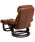 Фото #12 товара Multi-Position Recliner & Curved Ottoman With Swivel Wood Base