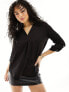 Фото #1 товара Pimkie v neck blouse in black