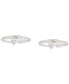 ფოტო #2 პროდუქტის Silver-Tone 2-Pc. Set Heart Cuff Bracelets