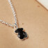 Silver bear pendant with onyx 015434500