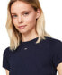 Фото #3 товара Women's Cropped Short-Sleeve Sweater