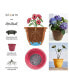 AP1213 Ariana Planter with Self-Watering Disk, Burnt Red - 12 inches