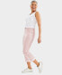 Фото #3 товара Women's Striped Mid-Rise Curvy Capri Pants, Created for Macy's