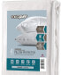 Breathable Microfiber Pillow Protector with Zipper – White (4 Pack)
