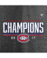 Men's Heathered Charcoal Montreal Canadiens 2021 Stanley Cup Semifinal Champions Locker Room T-shirt