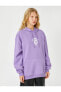 Фото #18 товара Oversize Sweatshirt Kapüşonlu Baskılı